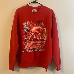 VTG Wisconsin Badgers 90’s Rose Bowl Made in USA Lee Sport Crewneck